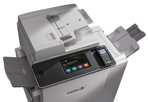 top view of machine, Instant Print Kiosk, Xerox, Digital Office Centre, North Dakota, ND, Xerox, HP, Agent, Dealer, Minot, Bismark, Copier, Printer, MFP