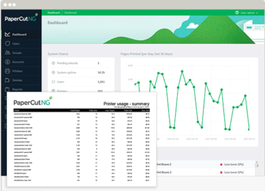 Admin Interface Reports, Papercut MF, Digital Office Centre, North Dakota, ND, Xerox, HP, Agent, Dealer, Minot, Bismark, Copier, Printer, MFP