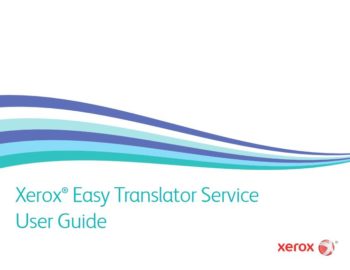 User Guide Cover, Xerox, Easy Translator Service, Digital Office Centre, North Dakota, ND, Xerox, HP, Agent, Dealer, Minot, Bismark, Copier, Printer, MFP